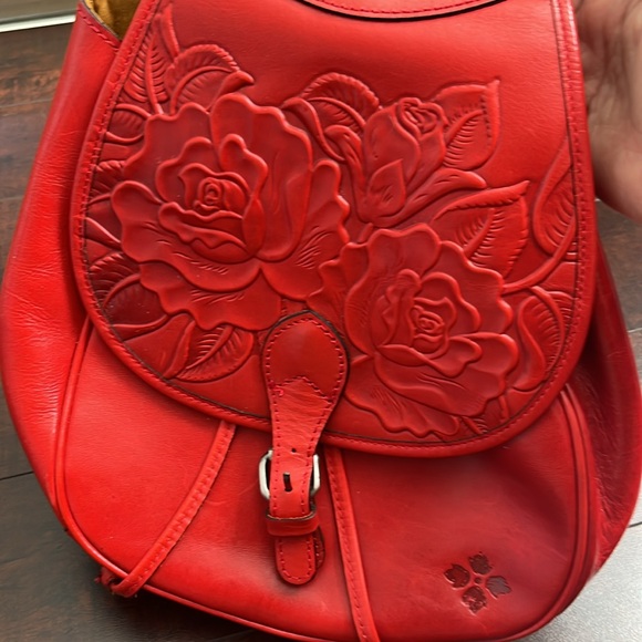Patricia Nash Rose Tooled Leather Backpack - Picture 2 of 13